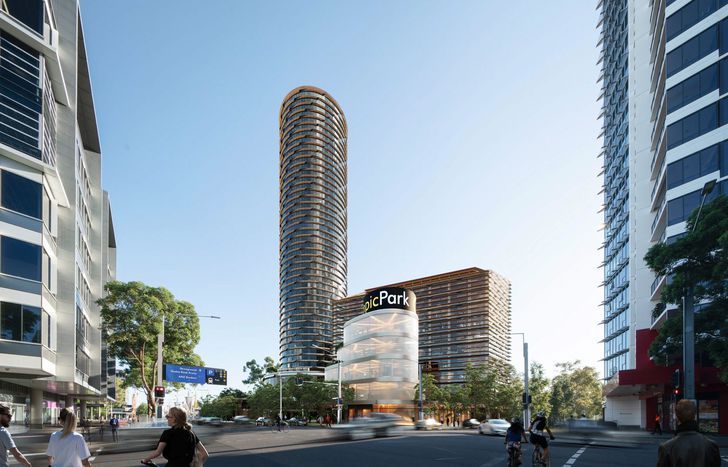 45-storey Tower Proposed as Part of Sydney Olympic Park Masterplan